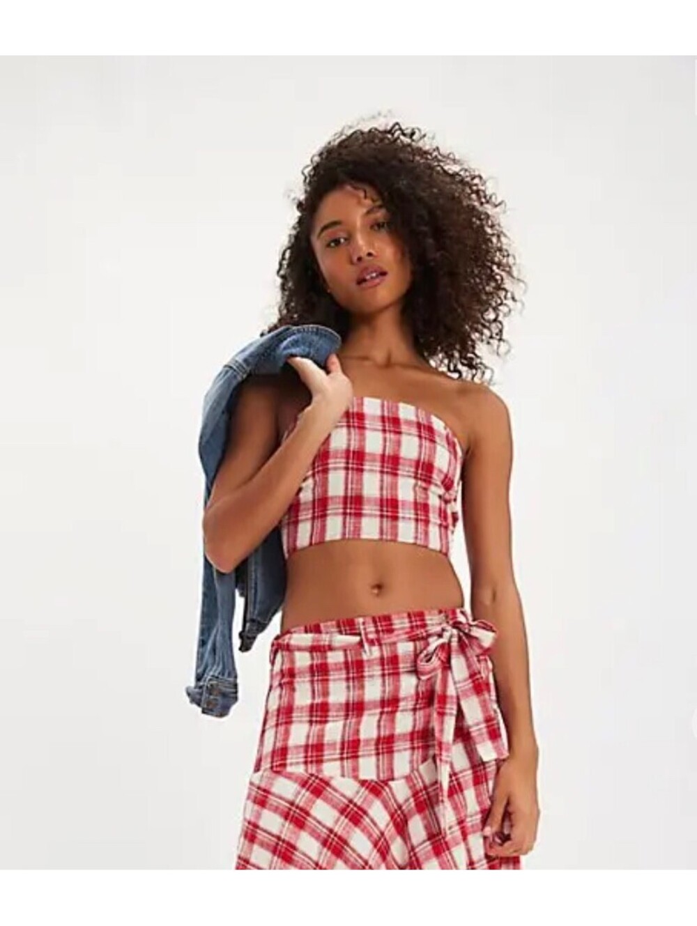NWT Free People After You Plaid Top - 100% Cotton - Size XS